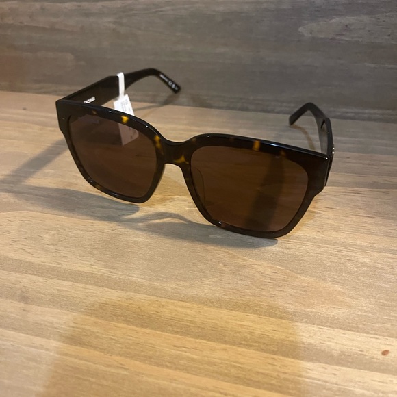 Balenciaga Havana Square Sunglasses